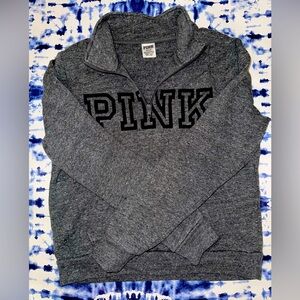 PINK half zip pullover